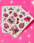 Pink Nostalgia Y2K Sticker Sheet