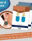 Texture Clay Earrings - Adult Craft Kit Makes 3 Pairs