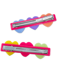 Candy Hearts Alligator Hair Clip Set