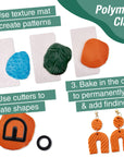 Texture Clay Earrings - Adult Craft Kit Makes 3 Pairs