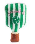 Green Stripe Pickleball Paddle Dog Toy