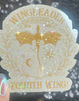 Wingleader Fourth Wing Holographic Sticker