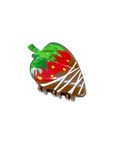 Mini Chocolate Covered Strawberry Hair Claw Clip