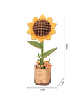 3D Wooden Flower Puzzles: Sunflower