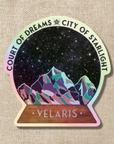 Velaris Star Globe Holo Sticker | A Court of Thorns & Roses