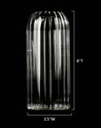 Stripes Clear Bud Vase