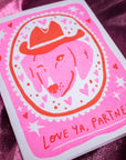 Love Ya, Partner Risograph A2 Greeting Card