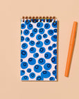 Blueberries Letterpress Spiral Pocket Size Notebook