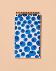 Blueberries Letterpress Spiral Pocket Size Notebook