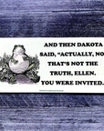 Actually no Ellen Dakota Johnson Frog Funny Bumper Sticker