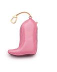 2-in-1 Bag Charm & Reusable Shopper Bag - Pink Cowgirl Boot