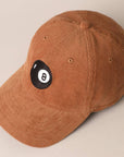 8 Ball Embroidered Corduroy Cap