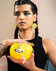 Pickle Chip Statement Earrings