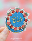 "Large" Ew Cake Sticker