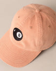 8 Ball Embroidered Corduroy Cap