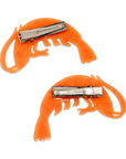 Shrimp Alligator Hair Clip Set