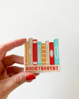 Booktrovert Embroidered Iron-On Patch Book Lover
