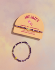 Aquarius Mini Zodiac Bracelet – 4mm Crystal Beads