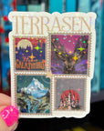 Terrasan Stamps Throne of Glass Holographic Sticker