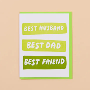 Best Husband/Dad/Friend Father's Day Card