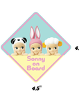 Sonny's on Board Sonny Angel Car Bike Bumper Sticker Decal