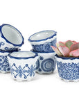 Blue/White Small Planters