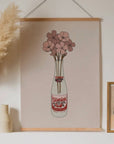 Visniak Soda Flower Vase Vintage Style Art Print 9x12