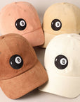 8 Ball Embroidered Corduroy Cap
