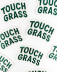 Touch Grass Embroidered Patch Funny Outdoors Iron On Patch