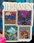 Terrasan Stamps Throne of Glass Holographic Sticker