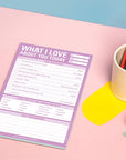 What I Love About You Today Pad