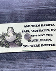 Actually no Ellen Dakota Johnson Frog Funny Bumper Sticker