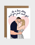 You Just Said Yes Engagement Card