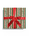 Holly Stripe Wrapping Paper