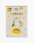 Pickleball Earrings - Gold Sporty Statement Jewelry