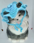 Crochet Blueberry Hat - Cat Bonnet - Pet Hat