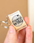 Handmade Mini Fourth Wing Book Keychain By Rebecca Yarros