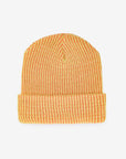 Simple Rib Knit Beanie - Peach Lime