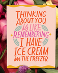 ice cream freezer card