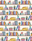 Book Store Reading Wrapping Paper Roll
