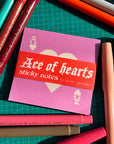 Ace of Hearts Sticky Note Pad