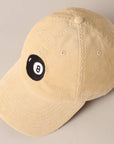 8 Ball Embroidered Corduroy Cap