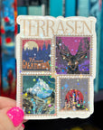 Terrasan Stamps Throne of Glass Holographic Sticker