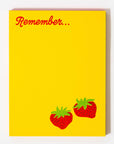 Remember Strawberry - Risograph A2 Notepad