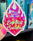 This Kindle Contains Explicit Contact Holographic Sticker