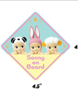 Sonny's on Board Sonny Angel Car Bike Bumper Sticker Decal