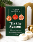 Christmas Orange & Cranberry Shower Steamers | Gift Set