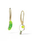 Pickleball Earrings - Gold Sporty Statement Jewelry