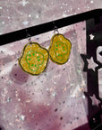 Pickle Chip Statement Earrings