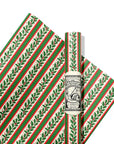 Holly Stripe Wrapping Paper